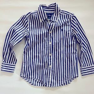 Ralph Lauren Kids Button Brown Shirt Size 5